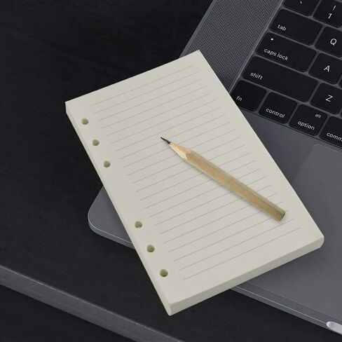 A6 Monthly Planner Insert Refill Paper, Undated 6 Holes Punched Office College Filler Paper, 100gsm 135sheets/270 pages Loose-leaf Binder Paper for 6 Ring Binder Journal Notebook(3.74" x 6.77") in Saudi Arabia