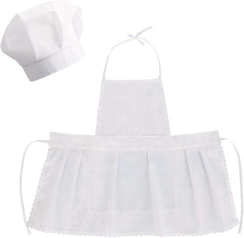 JIAHG Newborn Baby Photography Props Outfit Cute Baby Chef Hat and Apron Set for Boys Girls Photoshoot Halloween Costume in Kuwait
