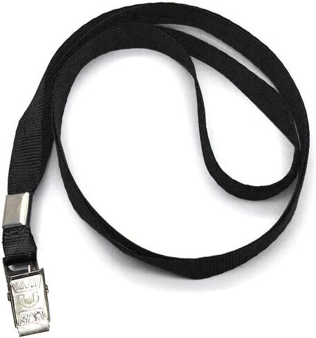 Beebel Black Lanyards, 50pcs 32 Inch Lanyard for ID Name Tag Badge Holders in Kuwait