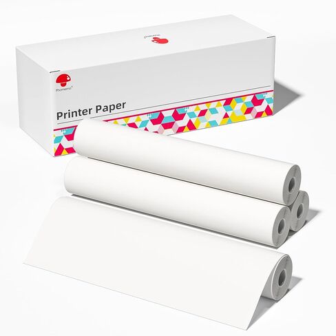 4 Rolls 8.5'' x 11'' Phomemo Portable Printer Thermal Paper,US Letter Size, Thermal Roll Paper Compatible with M832 M833 M834 M835 in Kuwait