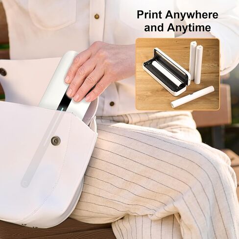 4 Rolls 8.5'' x 11'' Phomemo Portable Printer Thermal Paper,US Letter Size, Thermal Roll Paper Compatible with M832 M833 M834 M835 in Kuwait