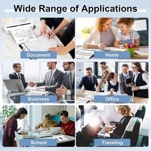 4 Rolls 8.5'' x 11'' Phomemo Portable Printer Thermal Paper,US Letter Size, Thermal Roll Paper Compatible with M832 M833 M834 M835 in Kuwait