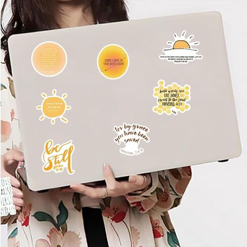 200PCS Bible Stickers, Inspirational Christian Stickers, Bible Verse Stickers, Aesthetic Jesus Faith Stickers for Water Bottles, Religious Christian Gifts for Kids Men and Women in Kuwait