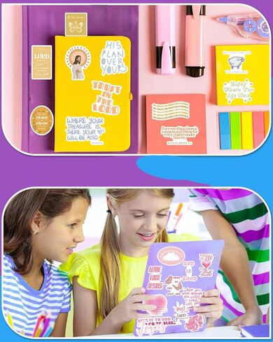 200PCS Bible Stickers, Inspirational Christian Stickers, Bible Verse Stickers, Aesthetic Jesus Faith Stickers for Water Bottles, Religious Christian Gifts for Kids Men and Women in Kuwait