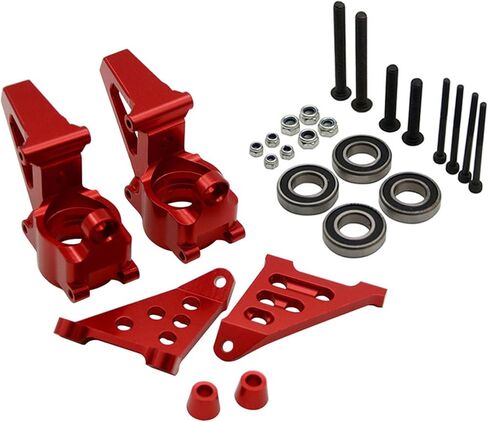 Aluminum Front Wheel Hub Carrier Billet Set Silver for 1/5 HPI Baja RV KM 5B 5t 5sc in Kuwait