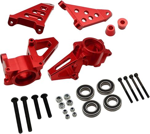 Aluminum Front Wheel Hub Carrier Billet Set Silver for 1/5 HPI Baja RV KM 5B 5t 5sc in Kuwait