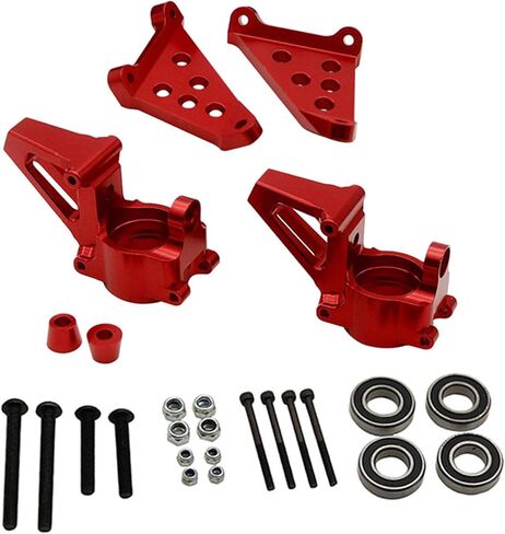 Aluminum Front Wheel Hub Carrier Billet Set Silver for 1/5 HPI Baja RV KM 5B 5t 5sc in Kuwait