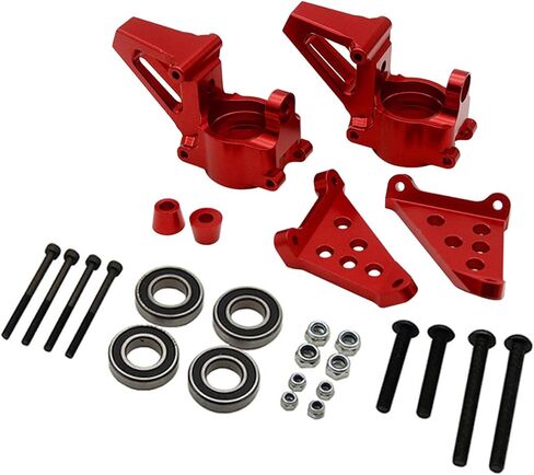 Aluminum Front Wheel Hub Carrier Billet Set Silver for 1/5 HPI Baja RV KM 5B 5t 5sc in Kuwait