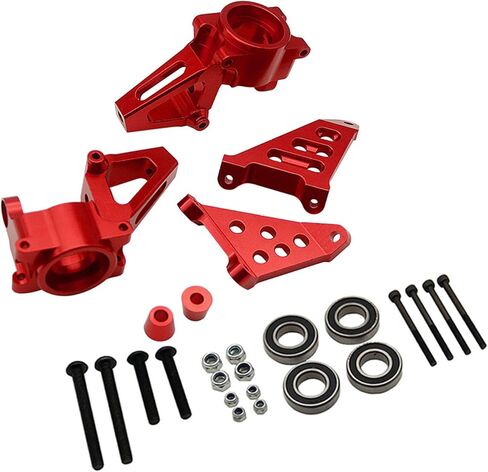 Aluminum Front Wheel Hub Carrier Billet Set Silver for 1/5 HPI Baja RV KM 5B 5t 5sc in Kuwait