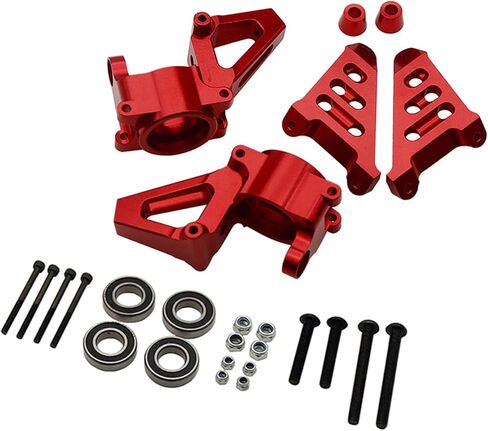 Aluminum Front Wheel Hub Carrier Billet Set Silver for 1/5 HPI Baja RV KM 5B 5t 5sc in Kuwait