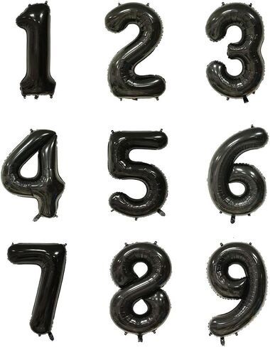 Tellpet Black Number 9 Balloon, 40 Inch in Kuwait