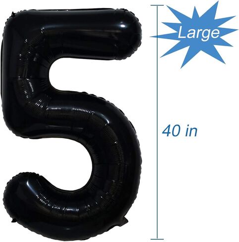 Tellpet Black Number 9 Balloon, 40 Inch in Kuwait