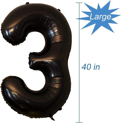 Tellpet Black Number 9 Balloon, 40 Inch in Kuwait