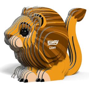 Eugy Lion 3D Puzzle, 24 Piece Eco-Friendly Educational Toy Puzzles for Boys, Girls & Kids Ages 6+