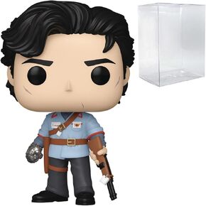 POP Movies: Army of Darkness - Ash Williams with Boomstick Funko Vinyl Figure (Bundled with Compatible Box Protector Case), Multicolored, 3.75 inches