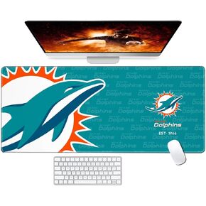 Stitched Edges Mouse Desk Pad,Large Gaming Mouse Pad for Laptop Computer Desktop Keyboard,Light Green Design Mat for Football Sport Fans Mousepad