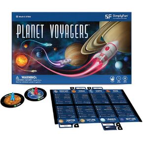 SimplyFun Planet Voyagers - Astronomy Children’s Game - Helps Teach Reading & Science Skills - 3rd to 5th Grade Level - 2-5 Players, for Ages 8 & Up