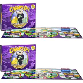 Rich Dad CASHFLOW Educational Board Game with 2020 Update for Learning Business Building and More for Family Financial Literacy (2 Pack)