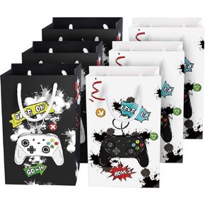WERNNSAI Watercolor Dinosaur Party Bags - 16 Pack Dinosaur Party Favor Bags for Boys Kids Dino Theme Party Supplies Candy Treat Goodies Gift Bags with Handle