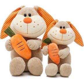 Easter Bear Stuffed Animals Plush Toys, 4 Pcs 7" Small Stuffed Animals with Bunny Flpped Hat, Super Soft Teddy Plush Toys for Kids Animal Themed Parties, Birthday, Babies First Easter Gifts