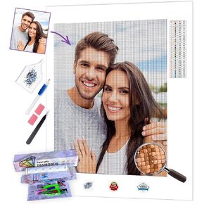 eniref DIY 5D Diamond Painting Kit for Adults, Full Drill 5d Diamond Painting for Kids Baby elephant Paint with Diamonds Dots,Diamond Art Kits Home Decor 11.8x15.7inch