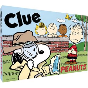 CLUE: Peanuts Board Game, Solve The Mystery of Linus's Missing Blanket with Charlie Brown, Snoopy, & Friends, Explore Iconic Locations Like Lucy’s Booth & Charlie’s House, Officially Licensed Game
