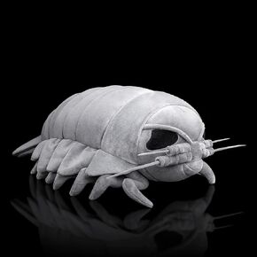 ZHONGXIN MADE Isopod Plush - Lifelike 12" Isopod Stuffed Animal, Realistic Bathynomus Giganteus Arthropod Insect Plushie, Soft Crustaceans Animals Toys Model Dolls Gifts for Kids