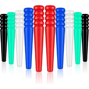 60 Pieces Plastic Cribbage Pegs Tapered Board Pegs Replacement for Cribbage Traditional Board Game, 5 Colors