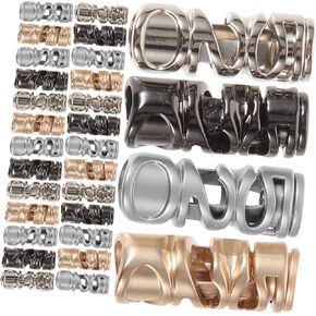 16pcs Hat Accessories Jewelry Accessories Drawstring Replacement Tips Cord Locks for Drawstrings Pants Shoelace End Caps for Laces Cord End Caps Detachable Drawstring Pants Metal