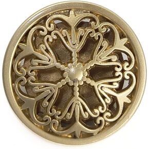 20 pcs Vintage Openwork Golden Metal Sewing Coat Buttons with Shank -25mm -1"
