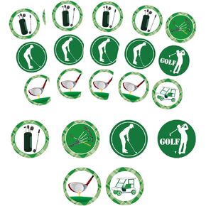 Golf Sport Stickers Themed Party Decorations Labels 2 inch - Birthday Baby Shower Retirement Party Favors Golf Labels for Scrapbooking Crafts 180 Pcs