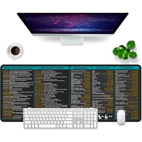 PAD PAD PAD PIRATE كبير لوحة الماوس XL حصيرة المكتب 31.5x11.8x0.12 بوصة لوحة الماوس المكتبية (قرصنة)