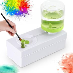 Brush Rinser Water Paint Cleaner, Paint Brush Rinser Dispenser, Multifunctional Water Recycling Rinse Paintbrush Cleaner, Watercolor and Water Based Creative Gift for Adults Artist Kids