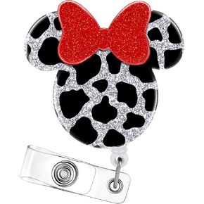 Akkya Leopard Badge Reel Holder Retractable ID Clip for Nurse, Nursing, Student, Teacher, Doctor, RN, LPN, Medical Assistant, Work, Office