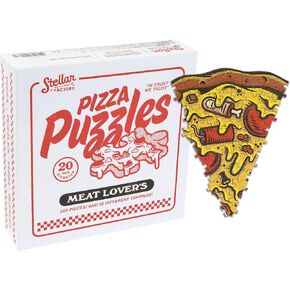 Stellar Factory Pizza Puzzles: Meat Lover's - A Challenging & Cooperative 550-piece Jigsaw Puzzle