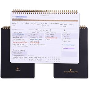 Beautiful Productivity Gifts Suite - Includes Weekly Dashboard Deskpad, Daily Hour Planner & Task To Do List Notepad for Project Management, Scheduling Appointments, Setting Goals