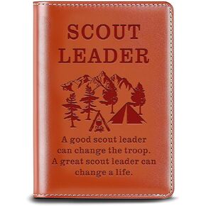 Scout Leader Gift Scout Leader Leather Notebook Scout Court of Honor Gift Inspiration Gift Scout Ceremony Writing Journal (SCOUT LEADER)