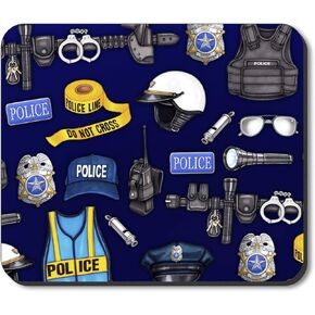 Art Plates Brand Mouse Pad - Police Department - Image by Dan Morris