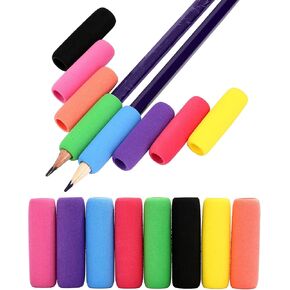 Sumind Pencil Holders Cushion Cushion Crية حامل مساعدة للأطفال ، ألوان متنوعة ، طولها 1.57 بوصة (15 قطعة)
