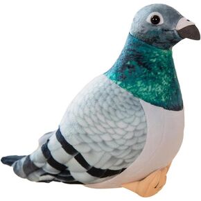 Pigeon Plush Toy - Simulation Rock Columba Rupestris Stuffed Animal, Cute Rock Pigeon Plush Toy as Gift for Your Friends Kids Birthday Christmas Giftware 8 inches (Pigeon)