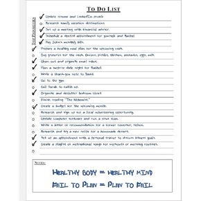 Productivity Planners - To Do List, 50 sheets, 70# paper, A4 size 8.5" x 11" (To Do List)