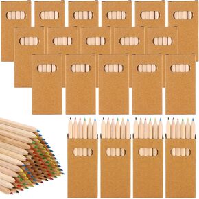 150packs/900pcs أقلام الرصاص ملونة بأقلام الرسم الصغيرة المصغرة للأطفال ، 3.5 بوصة أقل من أقلام اللون الدهنية لكتب التلوين للبالغين ، فصول دراسية رسم حفل زفاف حفل زفاف in Kuwait