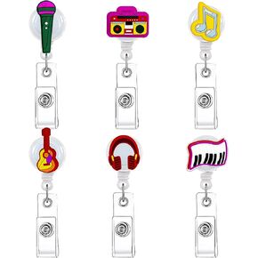 8 Pcs Golf Theme Badge Reels Retractable ID for Office Badge Holder with Clip Retractable Badge Clip Badge Reel Nurses Teachers Students Office Worker