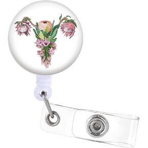 Badge Reels Holder Retractable with ID Clip for Ortho Orthopedics Nurse Name Tag Card Funny Physical Therapy Therapist PT Nursing Doctor Medical MD Work Alligator Clip ZJK503