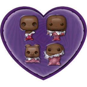 Funko Pocket POP! Disney The Nightmare Before Christmas Valentines Box 4 Pack - Jack Skellington - (Choc) - Keychain - Collectable Vinyl Mini Figure Novelty Keyring - Stocking Filler - Gift Idea