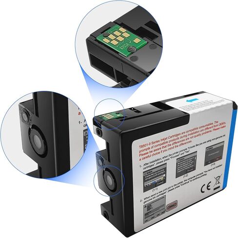 T850 Ink Cartridge Remanufactured T8504 T850400 Yellow Ink Cartridge Replacement for Epson Surecolor P800 Printer (Yellow,1 Pack) in Kuwait