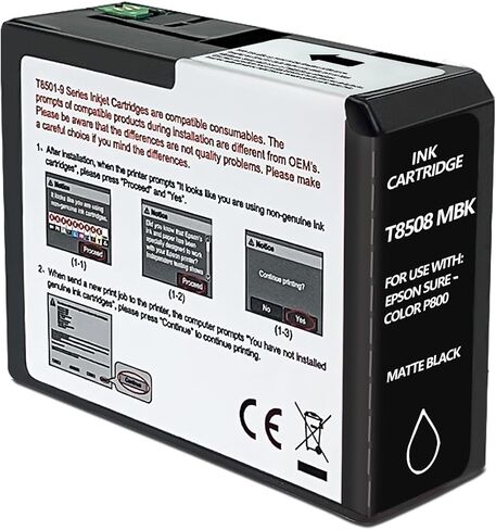 T850 Ink Cartridge Remanufactured T8504 T850400 Yellow Ink Cartridge Replacement for Epson Surecolor P800 Printer (Yellow,1 Pack) in Kuwait