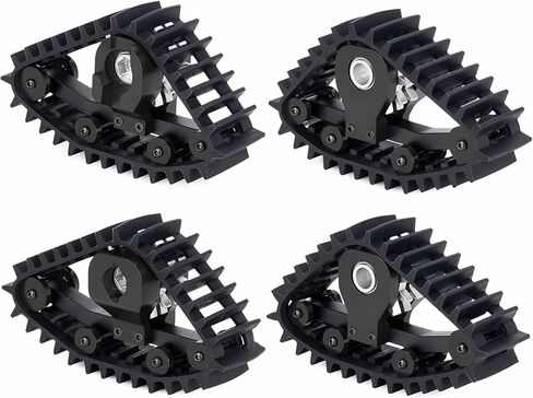 إطارات الثلج TRX4M ، 4 أجزاء من إطارات الثلج محاكاة تحويلات العجلات الرملية تحويل 1/18 RC Crawler ترقيات TRX4M (أسود) in Kuwait
