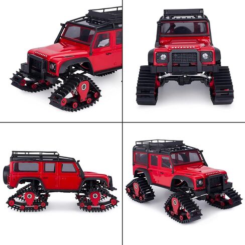 إطارات الثلج TRX4M ، 4 أجزاء من إطارات الثلج محاكاة تحويلات العجلات الرملية تحويل 1/18 RC Crawler ترقيات TRX4M (أسود) in Kuwait