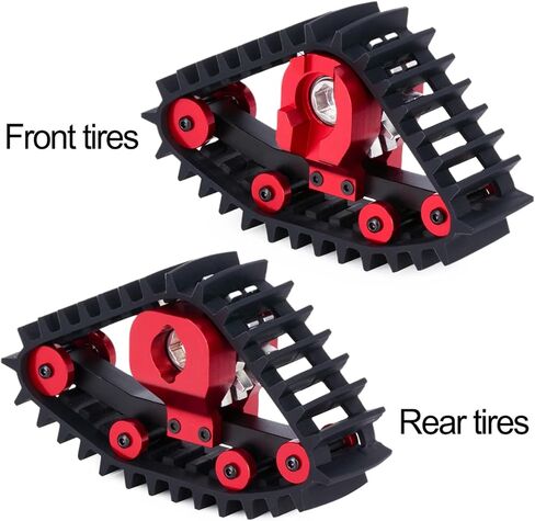 إطارات الثلج TRX4M ، 4 أجزاء من إطارات الثلج محاكاة تحويلات العجلات الرملية تحويل 1/18 RC Crawler ترقيات TRX4M (أسود) in Kuwait